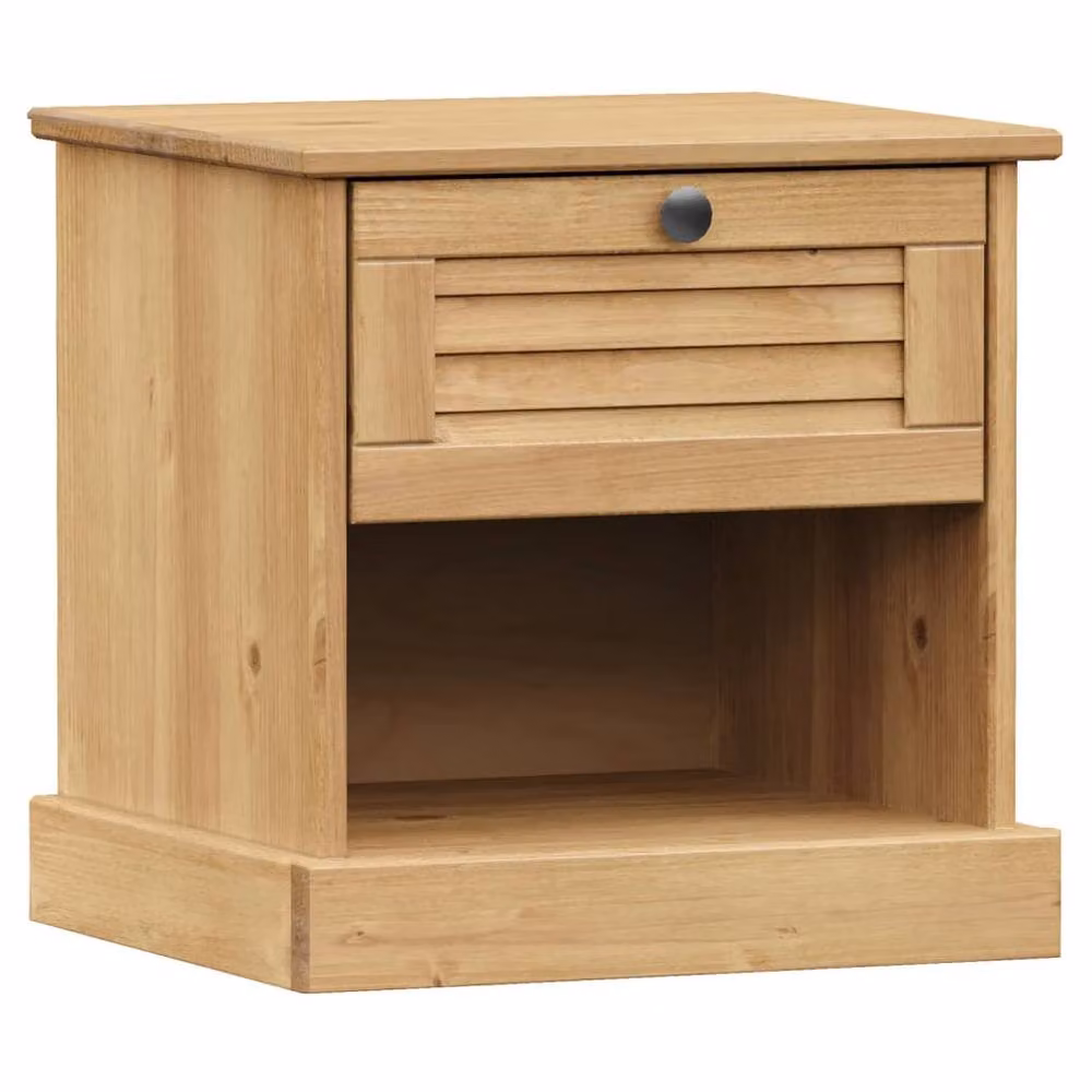 Berkfield Home VIGO Bedside Cabinet in Brown Solid Wood Pine, W/D/H: 42 x 35 x 40 cm – 2