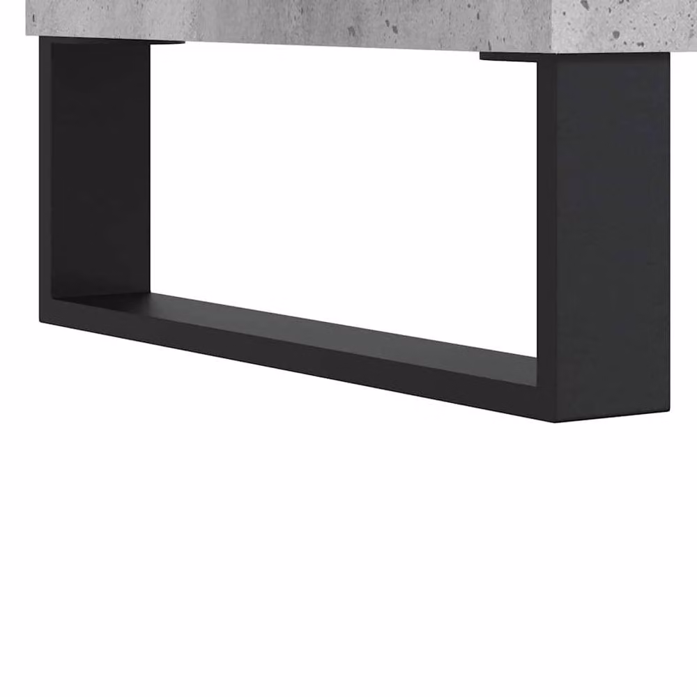 Berkfield Home Industrial TV Cabinet in Concrete Grey, W: 150 cm, D: 30 cm, H: 44.5 cm – 5