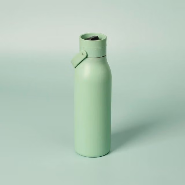 Circular & Co Insulated Stainless Steel Water Bottle, 500ml, Green, Leakproof and BPA-Free