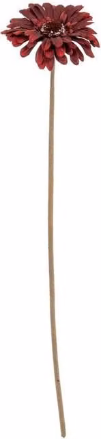 Lemon Pavilion Furniture and Decor Red Gerbera Artificial Flower Stem, Plastic, W: 11 cm, D: 11 cm, H: 53 cm