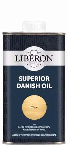 Libéron Superior Danish Oil for Interior and Exterior Wood, Transparent, 250ml – 1