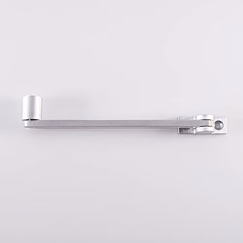 Loops Roller Arm Window Stay in Satin Chrome with 138mm Arm Length