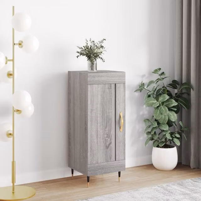 Berkfield Home Grey Sonoma Modern Sideboard in Engineered Wood W/D/H: 34.5 x 34.5 x 90 cm – 1