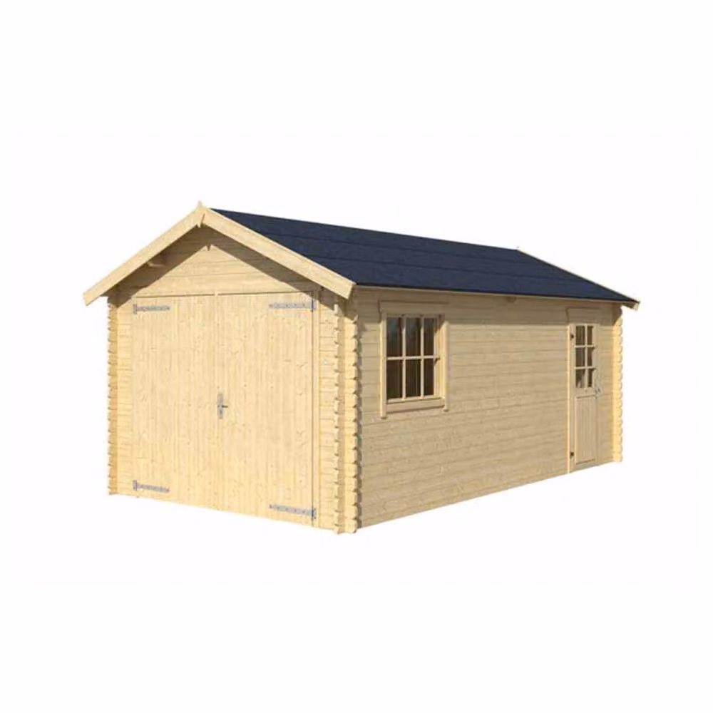 Lasita Maja Ltd Dillon 540 Log Cabin Garden Room and Home Office in Light Brown, W: 580 cm, D: 339.9 cm, H: 273.6 cm – 2