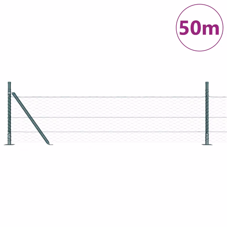 Berkfield Home Green Steel Hexagon Fence