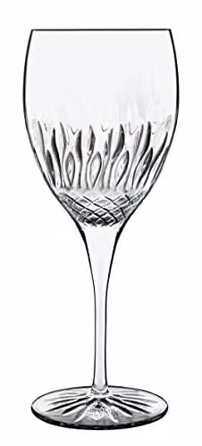 Bormioli Rocco Set of 4 Transparent Crystal Wine Glasses, 520ml – 1