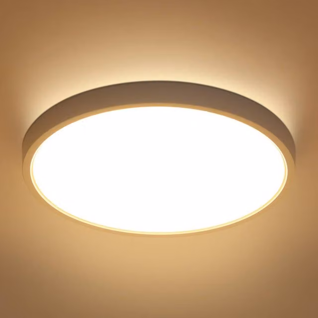 Pheashine White Ultra-Thin Round LED Ceiling Light, 36W, 3000K Warm White, Diameter: 40 cm