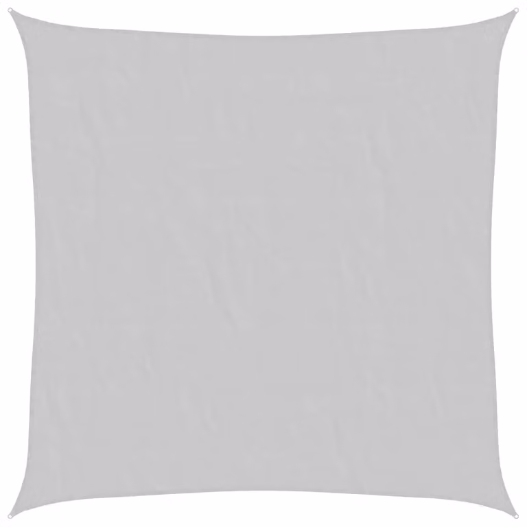 Berkfield Home Square Sun Shade Sail in Light Grey, 7 x 7 m, 100% Polyester Oxford