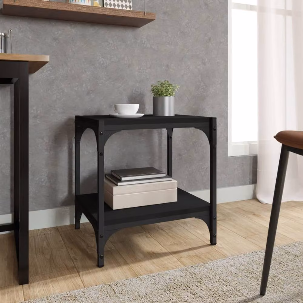 Berkfield Home Industrial TV Cabinet in Black, W/D/H: 40 x 33 x 41 cm – 3
