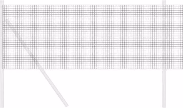Berkfield Home Modern Welded Wire Fence in Grey Steel, 0.4 x 50 m