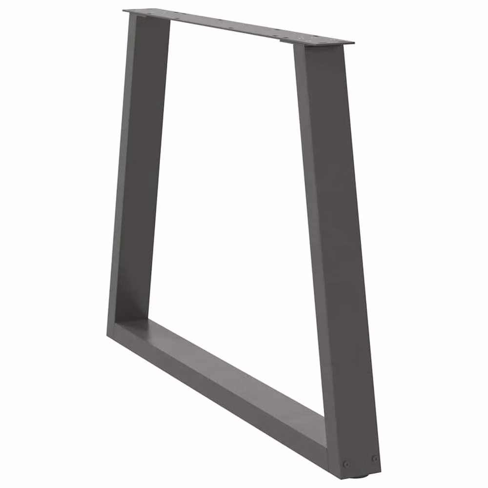 Berkfield Home Modern V-Shape Dining Table Legs, 3 Pieces, Anthracite, H: 72-73.3 cm x W: 90 cm – 2