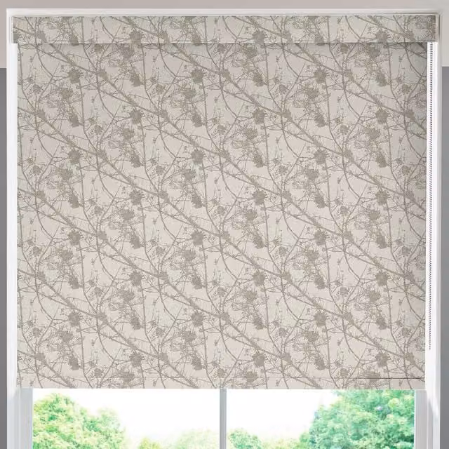 Terrys Made to Measure Blackout Roller Blind in Beige Polyester with UV Resistance
