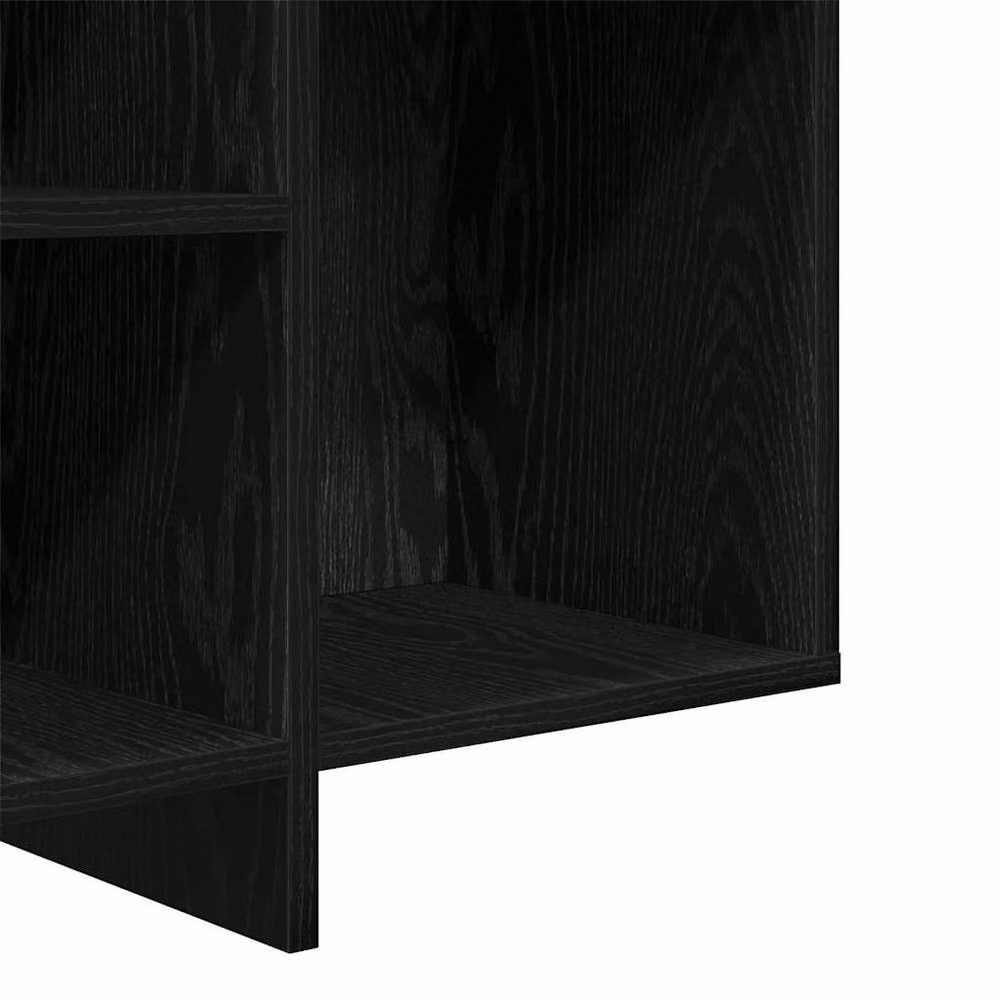 Berkfield Home Modern Sideboard with Shelf in Black Oak, W/D/H: 120 x 30 x 75 cm – 6