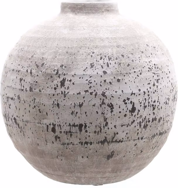 Love Lace Tiber Large Sand Ceramic Tabletop Vase