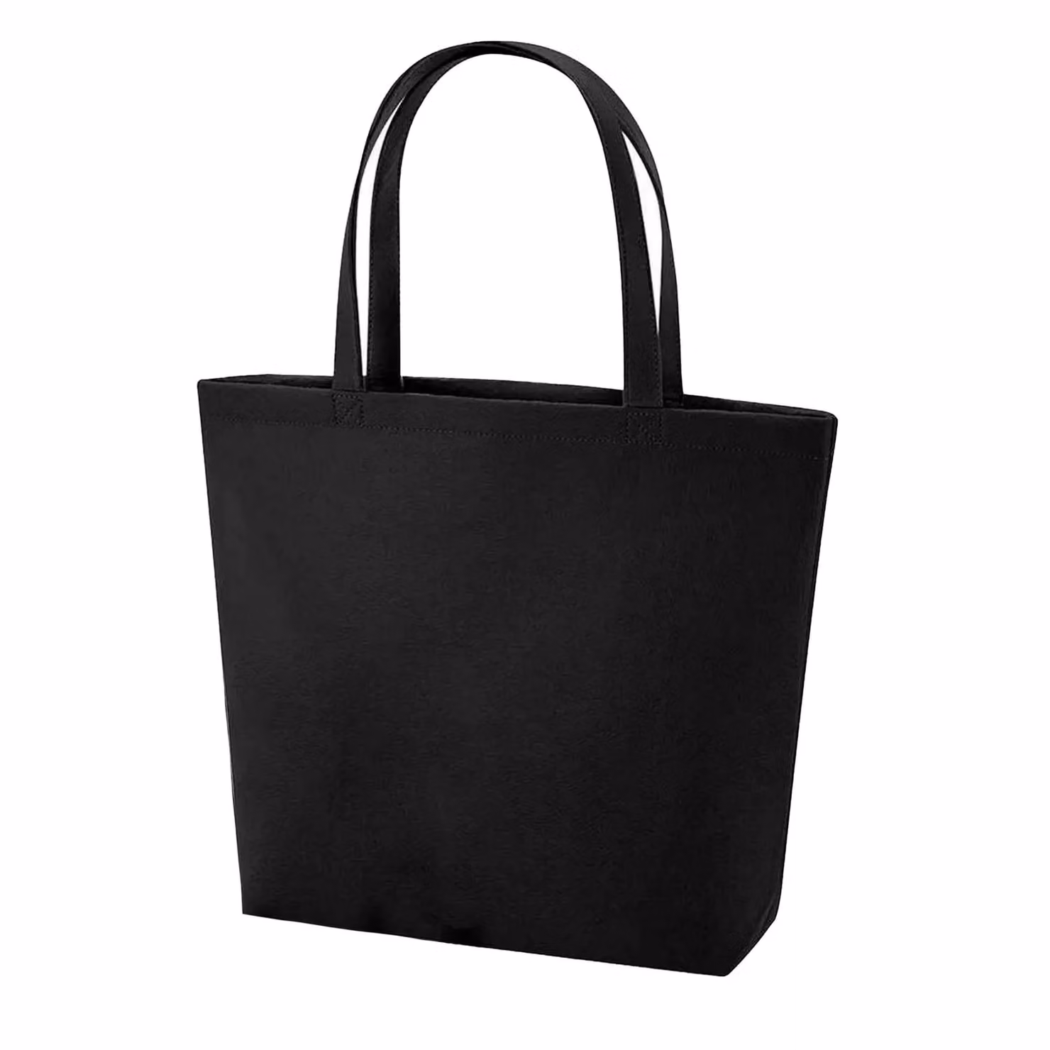 Bagbase Black Felt Shopper Bag for Adults – 2