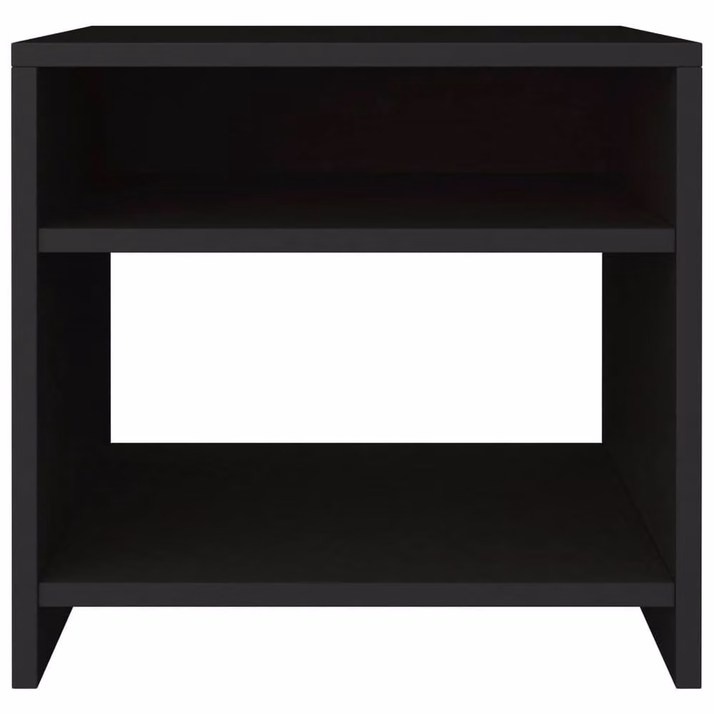 Berkfield Home Black Bedside Cabinet in Engineered Wood W/D/H: 40 x 30 x 40 cm – 4