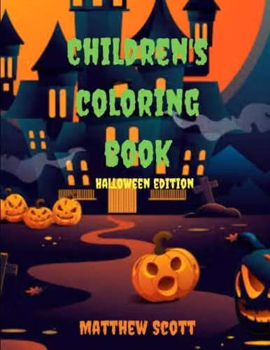 Halloween Edition Childrens Coloring Book