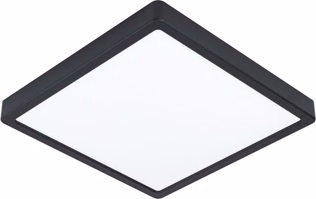 Loops Black and White LED Ceiling Light with Included Bulb