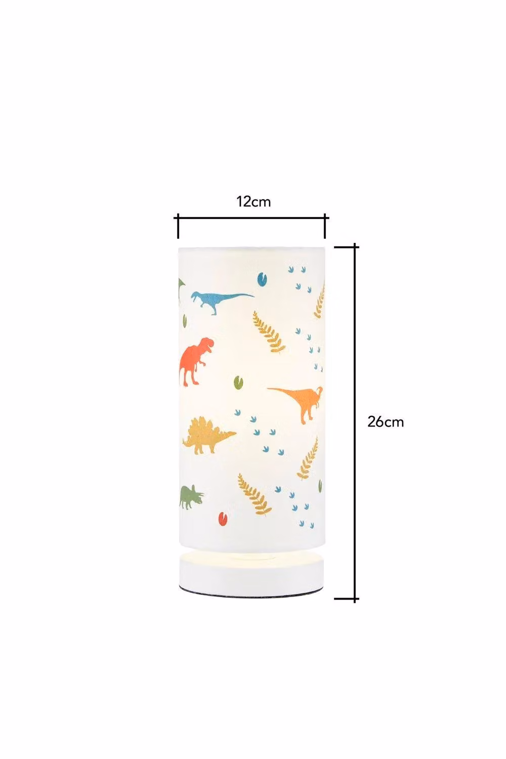 BHS Lighting Glow Dinosaur Table Lamp in White – 2