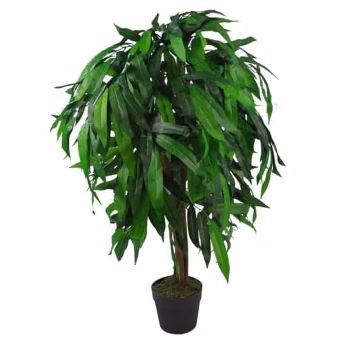 Leaf Design UK Realistic Artificial Mango Tree, Green, Height: 100 cm – 1
