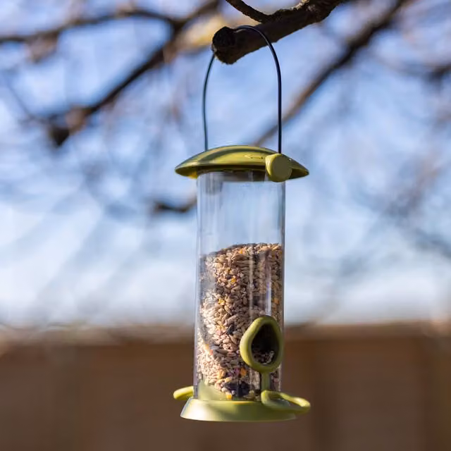 Garden Mile Twist Top Seed Feeder in Green