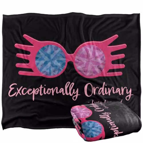 LOGOVISION Harry Potter Luna Lovegood Quote Super Soft Fleece Throw Blanket, Multicolour, W: 127.0 cm, D: 152.4 cm