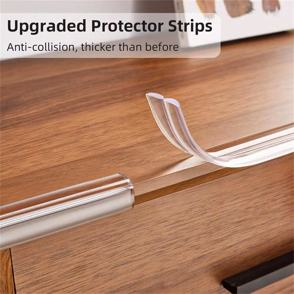 NESTLUNE Self Adhesive Furniture Corner Protector Strip, Clear, W: 52 cm, L: 500 cm – 5