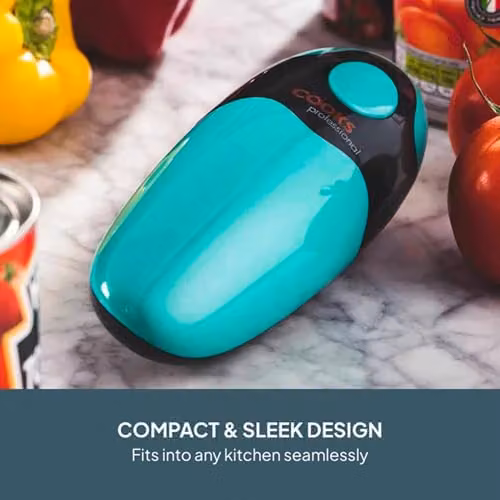 Cooks Professional Automatic Cordless Electric Can Opener in Petrol and Black – 4