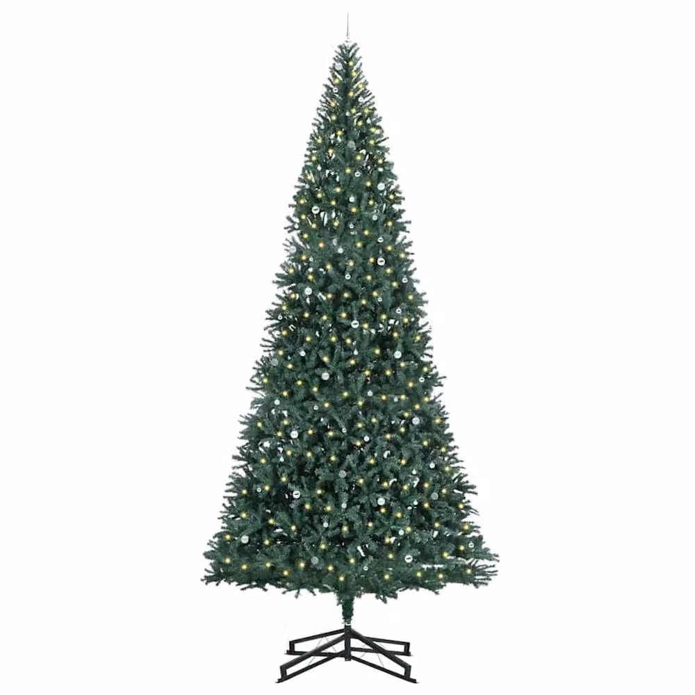 Berkfield Home Pre-lit Artificial Christmas Tree with Ball Set, Green, 500 cm – 3
