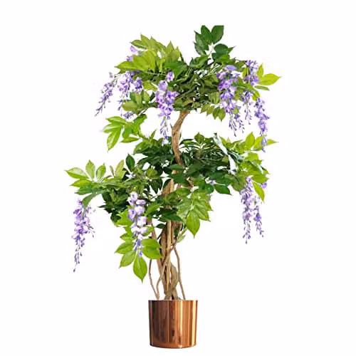 Leaf Design UK Wisteria Copper Purple Artificial Tree