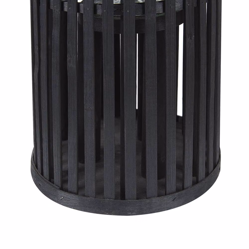 Wyld and Coco Black Boho Style Oval Tabletop Pillar Candle Holder, Height: 40 cm – 5
