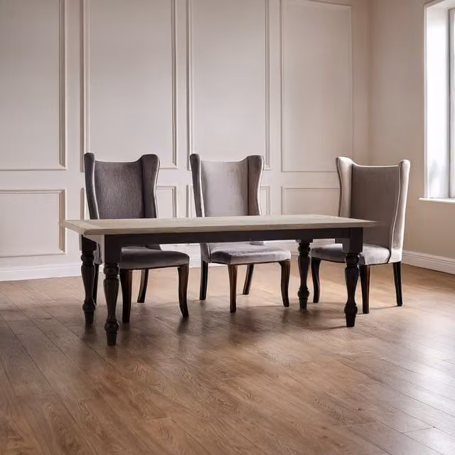 Fifty Five South Kensington Townhouse Rectangular Dining Table in Black Wood