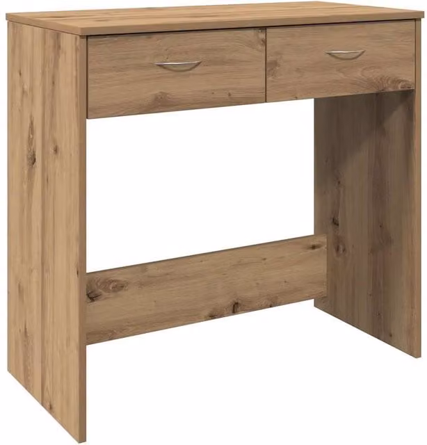 Berkfield Artisan Oak Writing Desk in Brown, W/D/H: 80 x 40 x 75 cm – 1