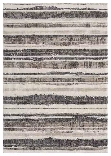 Desire Rugs Abstract Modern Rectangular Area Rug, Brown, W: 160 cm, L: 230 cm – 2