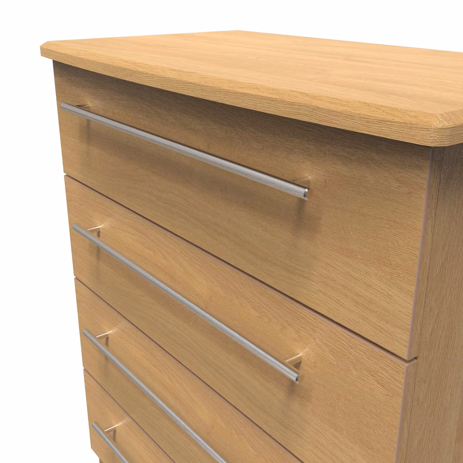 2 U Carlton 4 Drawer Chest in Natural Brown – 3