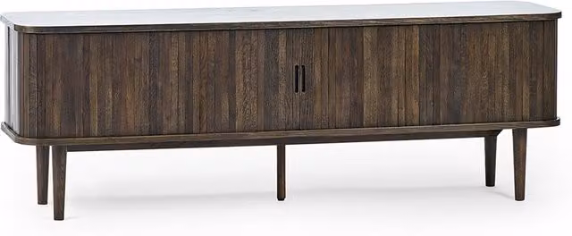 Julian Bowen Arya Modern TV Unit in Dark Brown Oak Finish