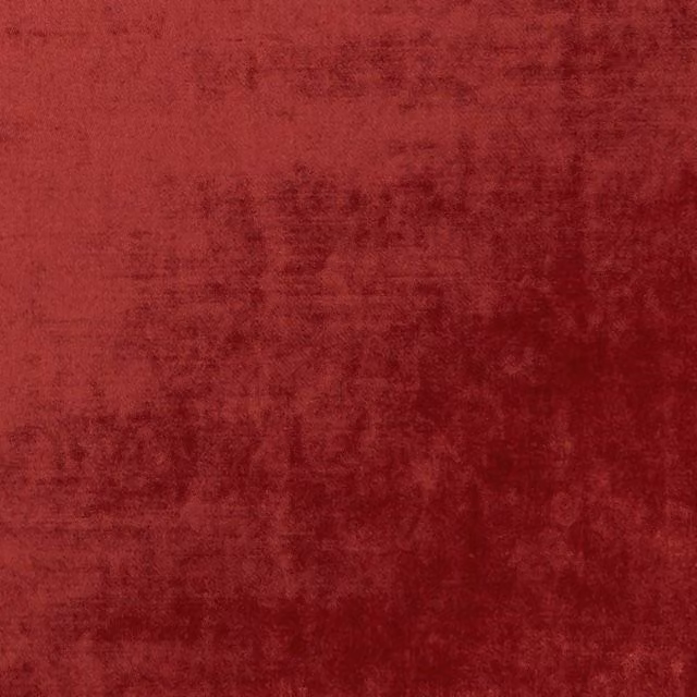 Clarke & Clarke Allure Plain Ruby Red Velvet Polyester Fabric
