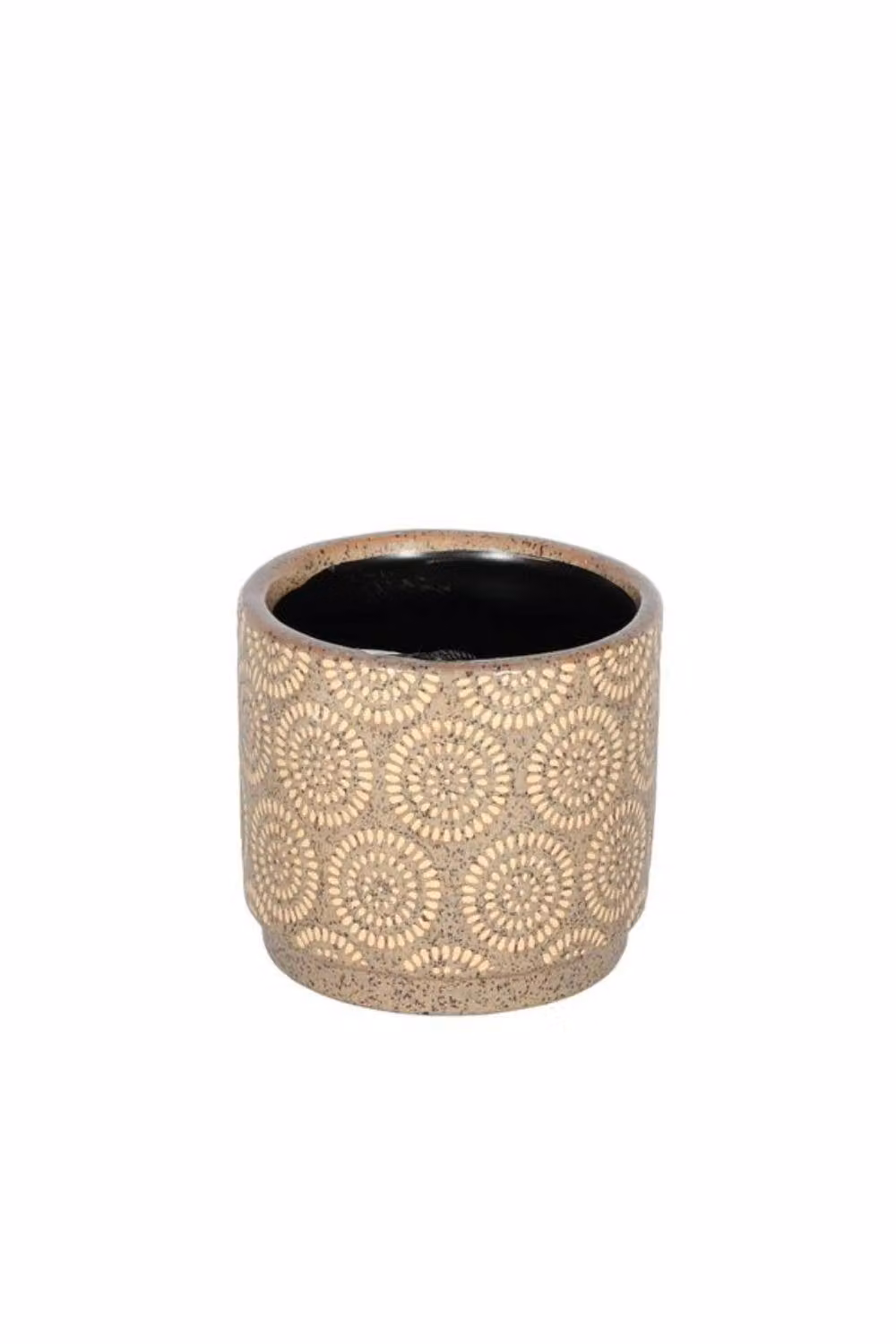 KDMD Hortus Linea Brown Ceramic Pot, 2 Pack, W: 11.5 cm, H: 10.5 cm – 2