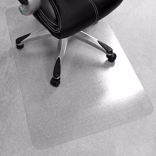 Floortex Ecotex BioPVC Rectangular Chair Mat for Low Pile Carpets, Transparent, W: 120 cm, D: 90 cm – 3