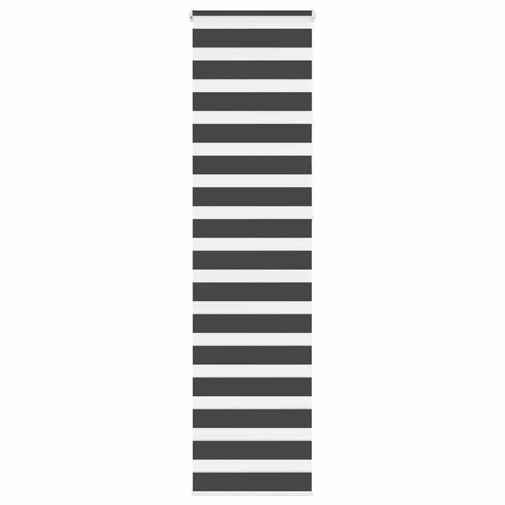 Berkfield Home Black Zebra Blind, Polyester Fabric, W: 60 cm, H: 230 cm – 2