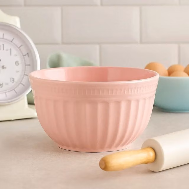 Orsina Pink Versatile Small Round Mixing and Serving Bowl