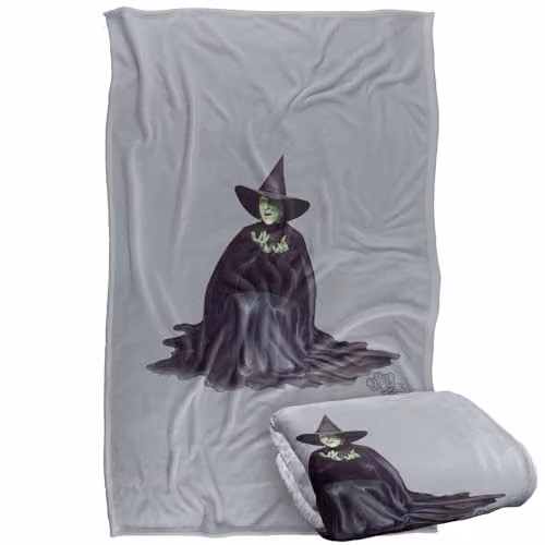 LOGOVISION The Wizard Of Oz Wicked Witch Melting Super Soft Fleece Throw Blanket, Multicolour, W/D/H: 91 x 147 cm