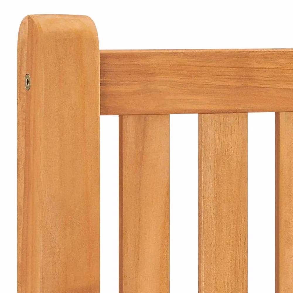 Berkfield Home Garden Bench in Brown Solid Teak Wood, Width: 114 cm – 2