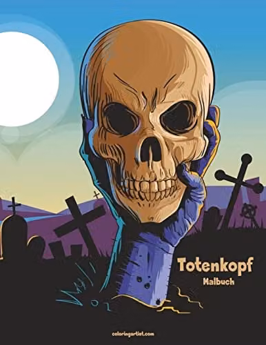 Totenkopf-Malbuch 1: Volume 1 Multicolour Adult Colouring Book by Createspace