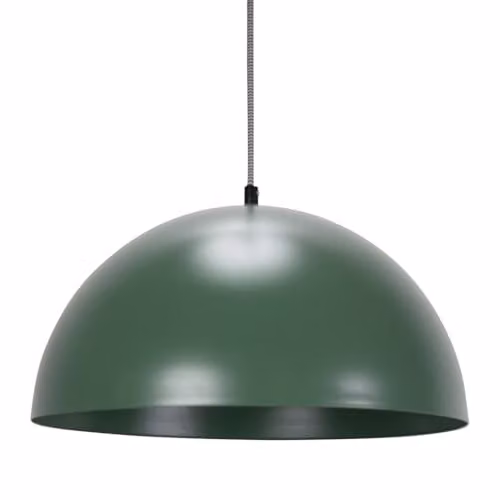 ValueLights Stassi Mushroom Dome Metal Pendant Ceiling Light in Green with LED Bulb – 1