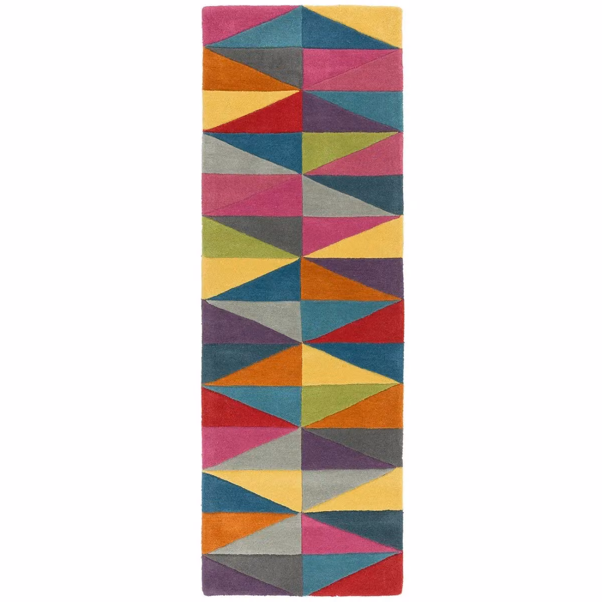 The Rug Shop UK Handmade Multicolour Geometric Wool Area Rug W: 170 cm, D: 240 cm – 7