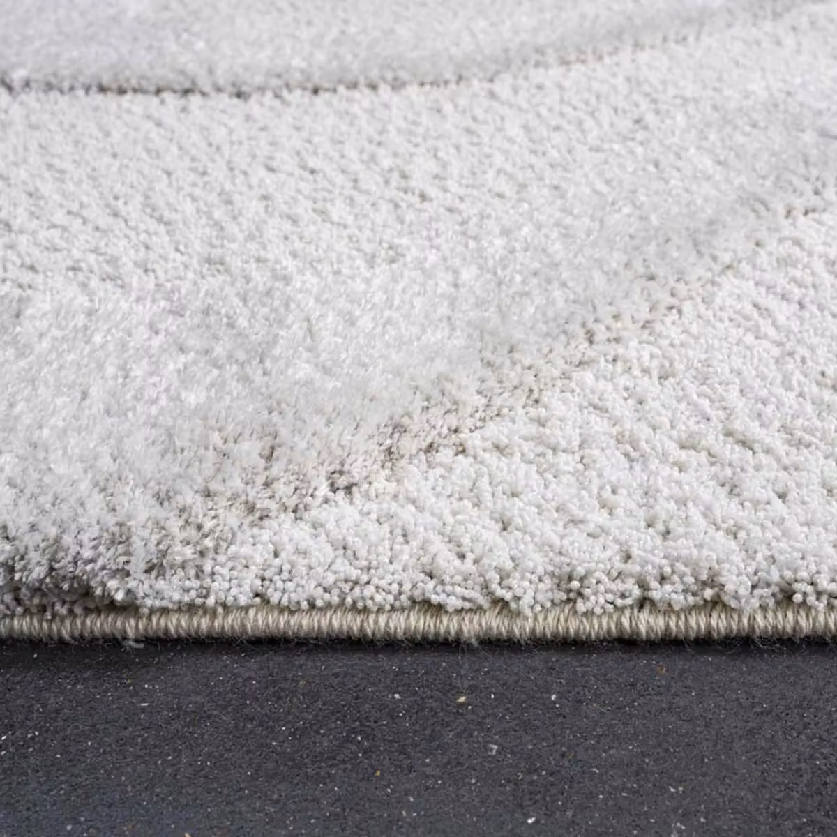 The Rug Shop UK Modern Abstract Machine Woven Easy Care Cream Area Rug W: 240 cm, L: 340 cm – 2