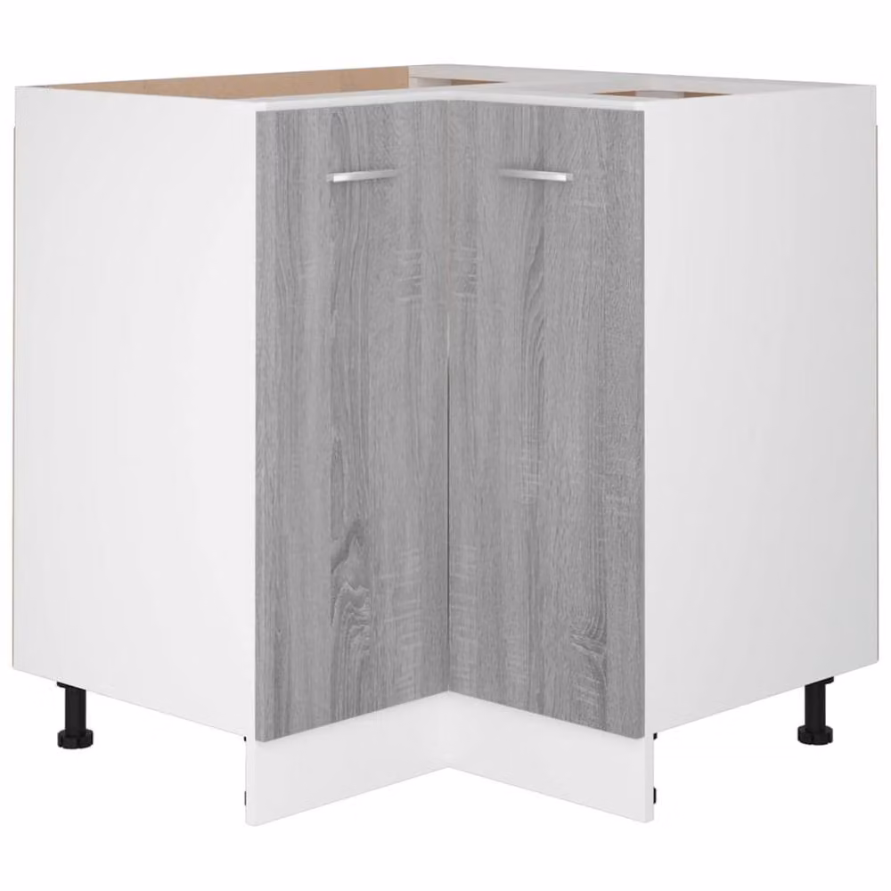 Berkfield Home Kitchen Cabinet in Grey Sonoma, W/D/H: 75.5 x 75.5 x 80.5 cm – 2
