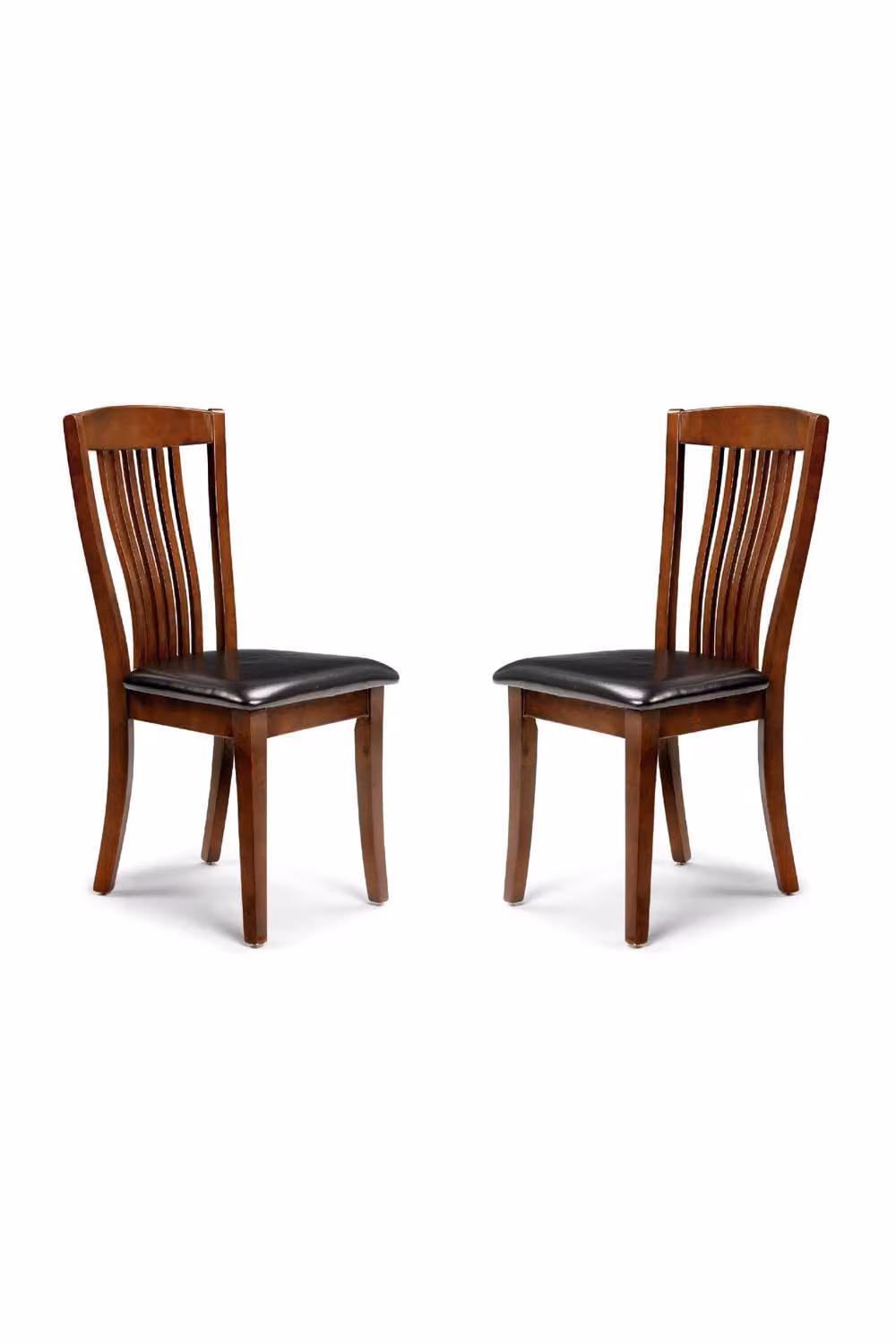 Julian Bowen Canterbury Dining Chair Set of 2 in Brown Synthetic Leather – 2