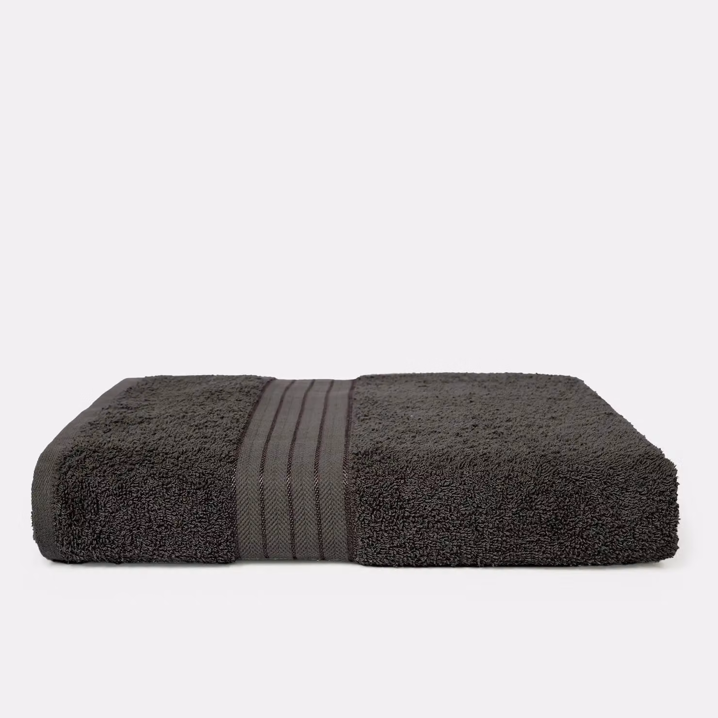 Brentfords OHS Luxury Cotton Terry Bath Towel in Anthracite Grey, W: 70 cm, L: 115 cm – 4